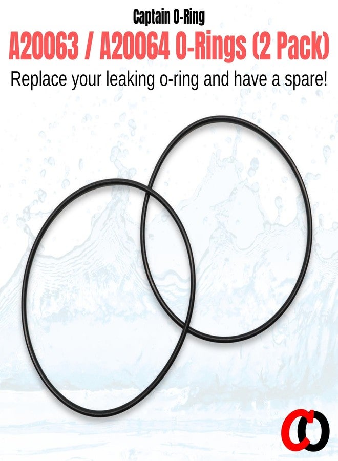 Captain O-Ring - Replacement A20063 A20064 Orings for Fluval 304, 305, 306, 307, 404, 405, 406, 407 Canister Filter Motor Head Lid Seal Ring (2 Pack) - Image 4